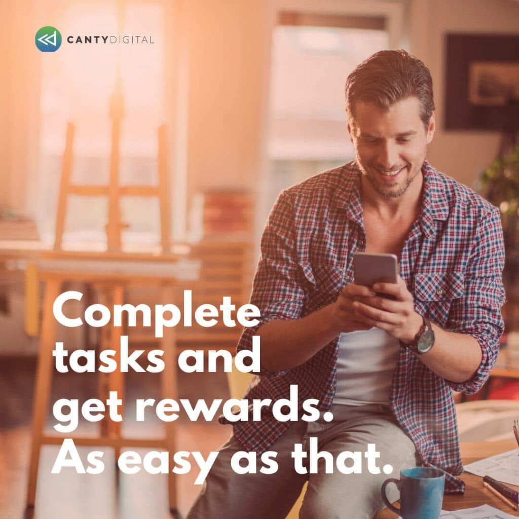 complete tasks and get rewards