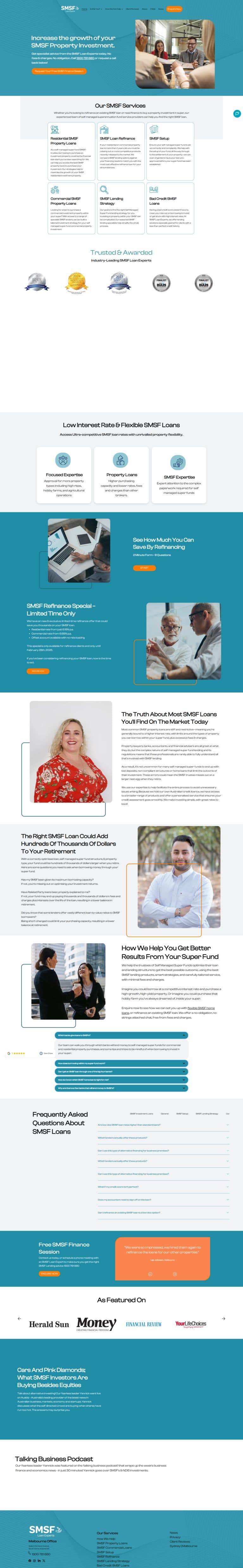 SMSF Loan Experts website design