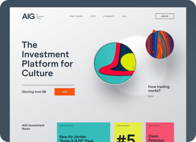 Website design mockup